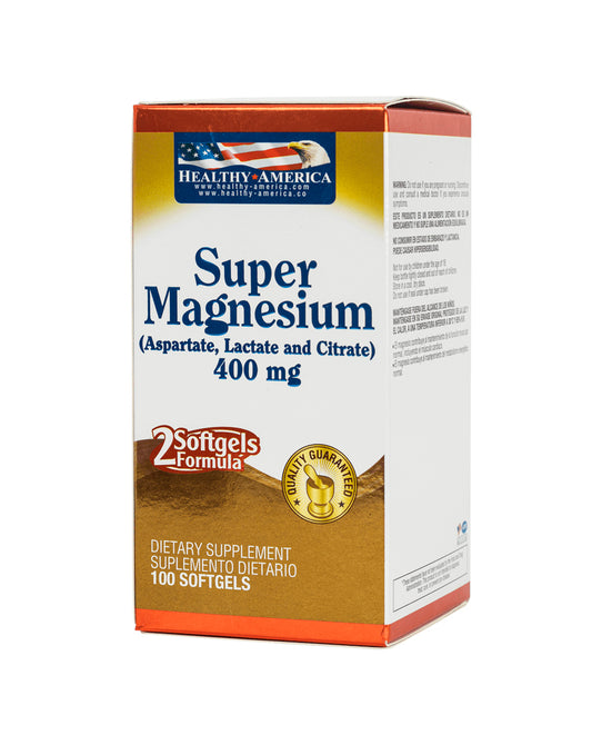 Super Magnesium Healthy America 400 mg (Magnesio)