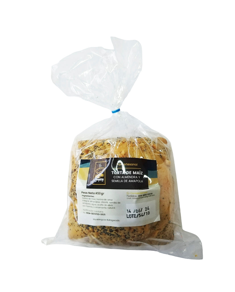 Torta de maíz artesanal Mildan 450 gr