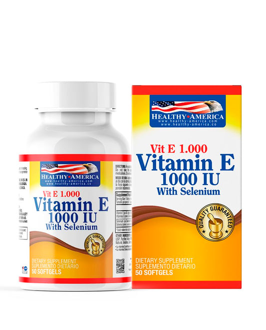 Vitamin E 1000IU Healthy america 50 caps