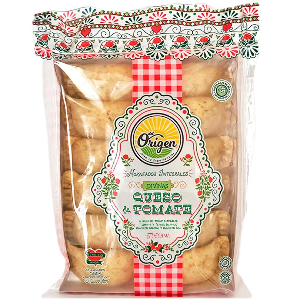 Empanadas divinas queso y tomate "Del origen" 12 unds