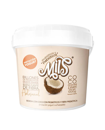 Yogur bebible cuchareable de coco con probióticos Mils 1000 ml