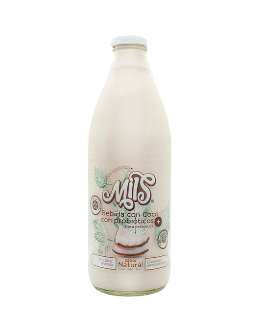 Yogur bebible de coco con probioticos Mils 1000 ml
