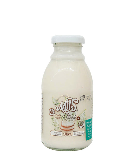 Yogur bebible de coco con probioticos Mils 270 ml