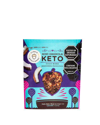 Granola keto coco mora "Cinco avellanas"