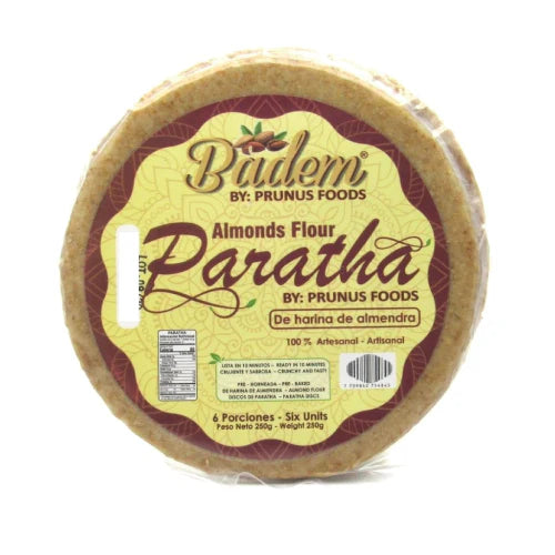 Paratha masa de harina de almendra horneada Badem 6 unds
