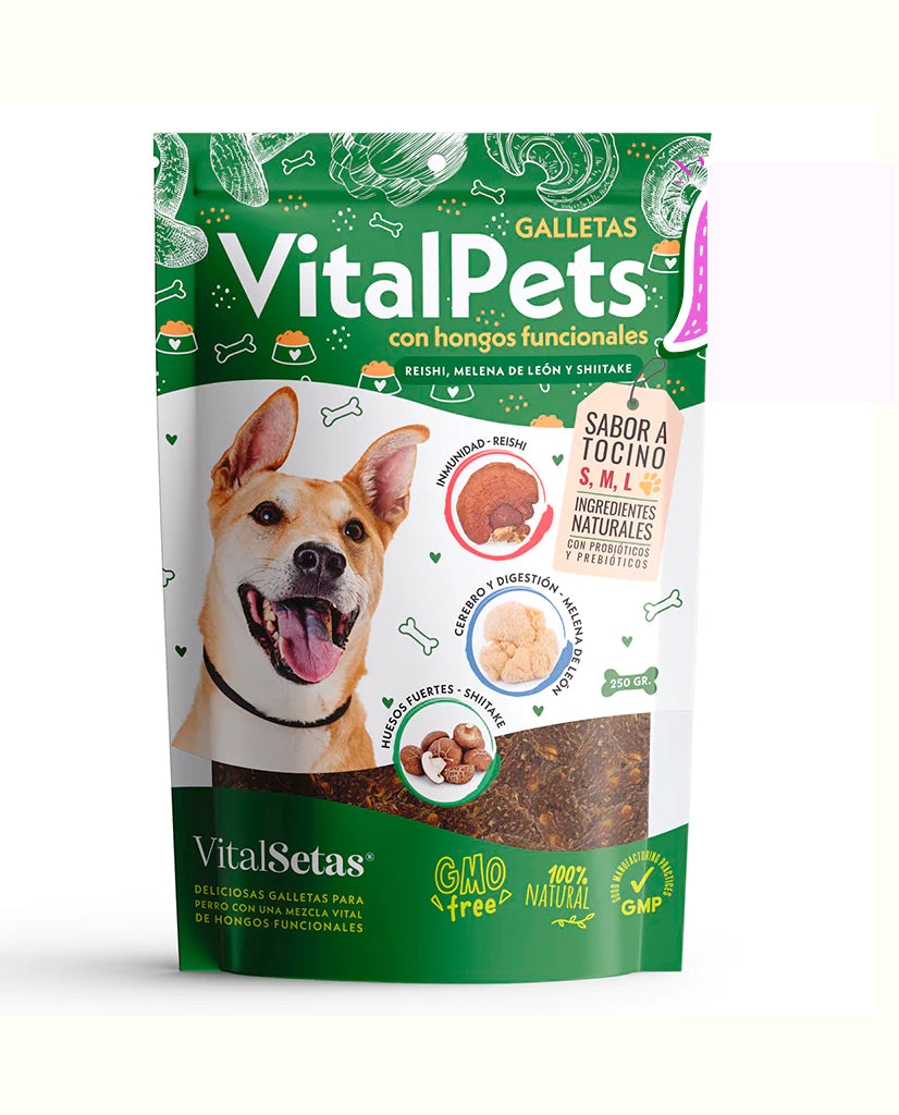 Galletas para perros con hongos funcionales VitalPets 10 Unds