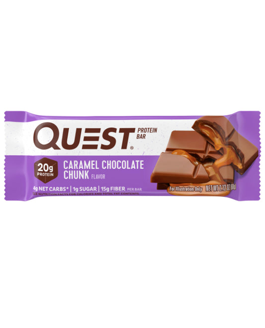 Barras de proteína caramel chocolate chunky Quest 60 gr