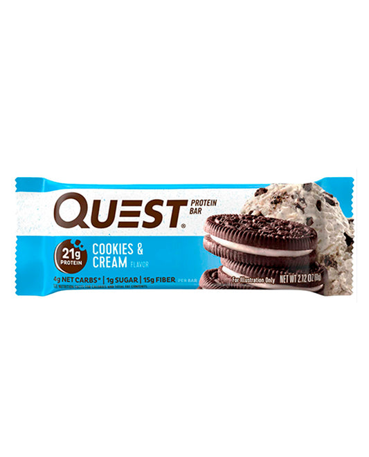 Barras de proteína cookies & cream Quest 60 gr